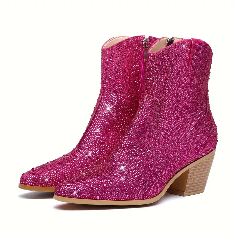 ***BRAND NEW*** Pink Rhinestone Cowgirl Boots